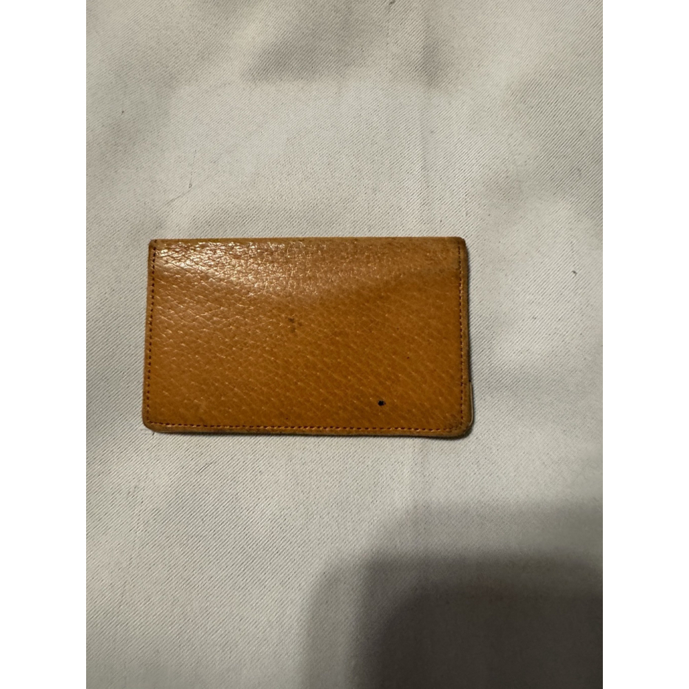 Smythson Orange Leather Card Holder - Picture 2 of 5